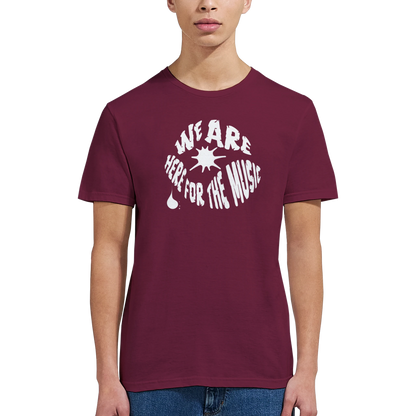 Soft cotton T‑shirt printed with clear music intention message